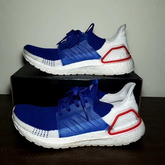 ultraboost 19 white blue